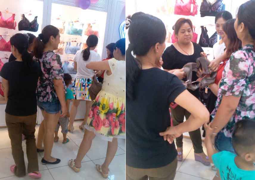 內衣店加盟怎么樣?海南鄭女士詩曼芬新店開業大賣