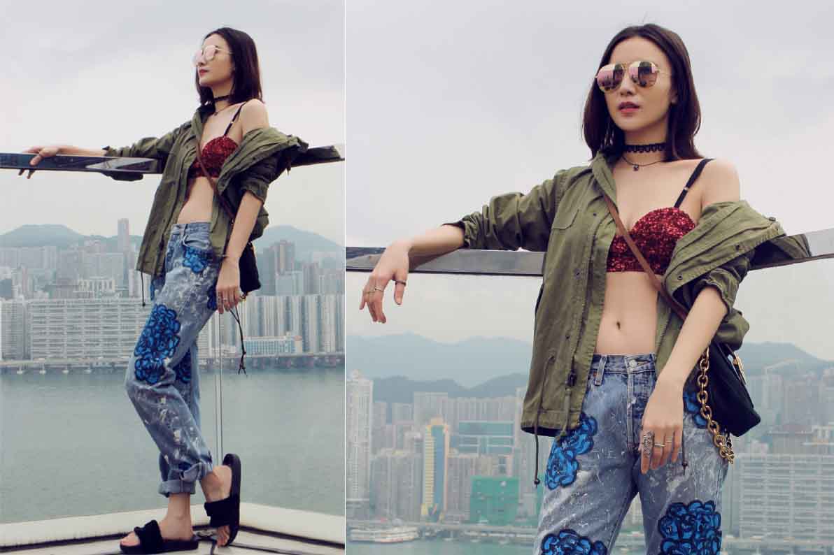 穿著內衣出街，你敢嗎?詩曼芬逮到了最會穿的她!