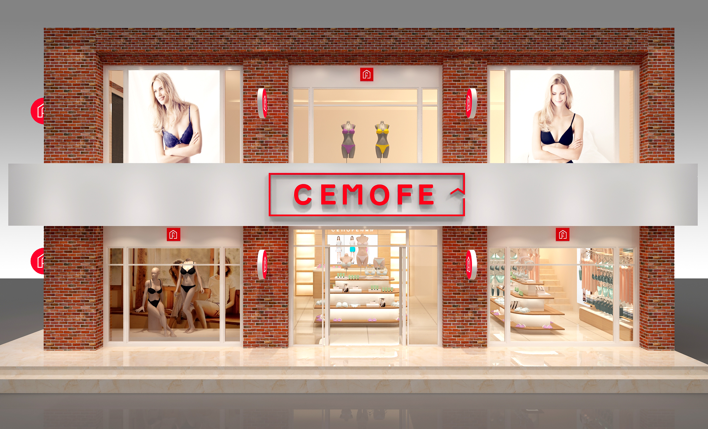 詩曼芬內衣店效果圖