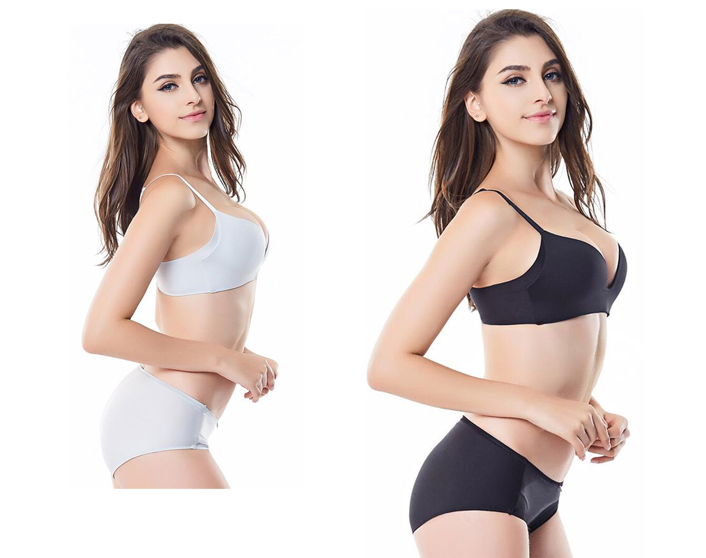 詩曼芬光面無痕文胸側面